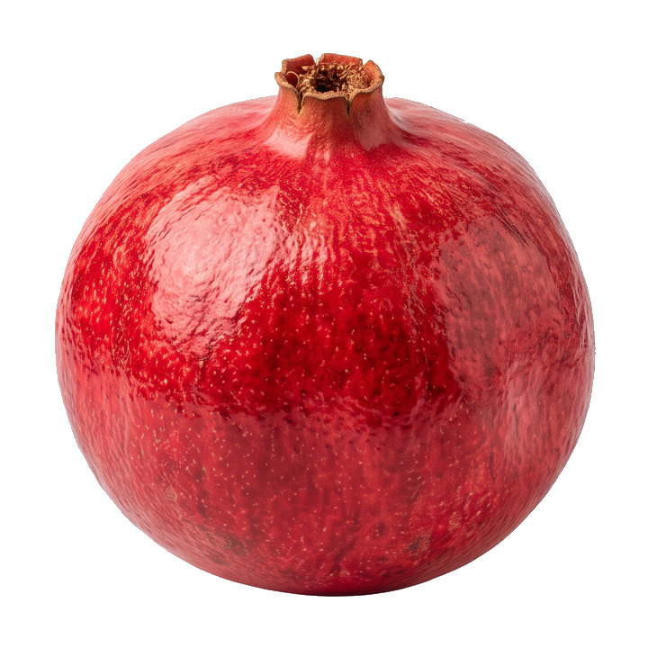 A whole pomegranate.